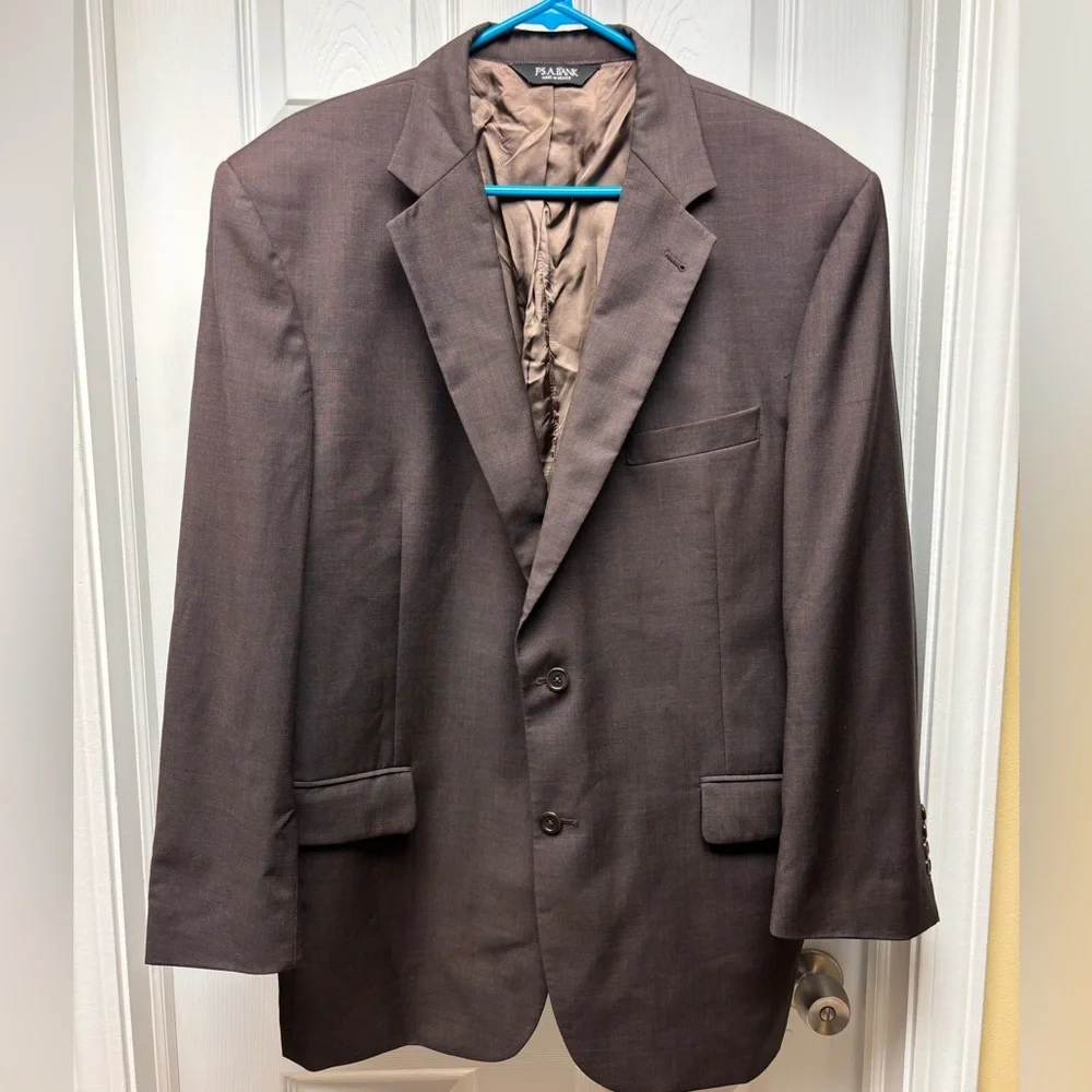 Jos. A. Bank Signature Collection Men’s Wool Blazer – Dark Brown (44R)